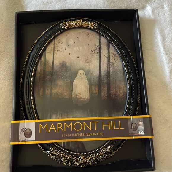 Marmont Hill Ghost Framed Wall Art HALLOWEEN Decor Spooky 11x14 - Picture 1 of 7